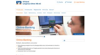 
                            2. Online-Banking | VR-Bank Langenau-Ulmer Alb eG