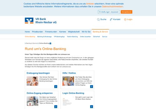 
                            7. Online-Banking VR Bank - VR Bank Rhein-Neckar eG