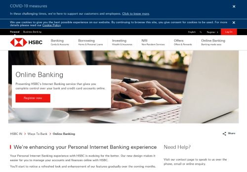 
                            2. Online Banking | Ways to Bank - HSBC IN - HSBC India