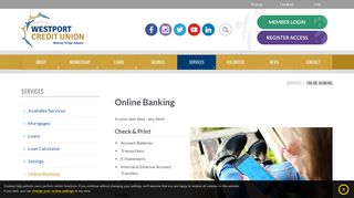 
                            2. Online Banking - Westport Credit Union