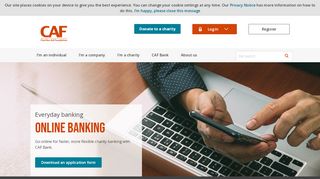 
                            3. Online banking with CAF | Simple and secure charity bank