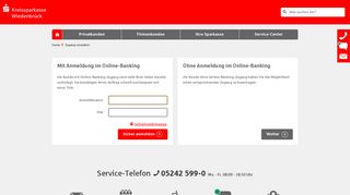 
                            3. Online-Banking-Zugang verwalten - Kreissparkasse Wiedenbrück