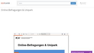 
                            8. Online-Befragungen & Unipark - PDF - DocPlayer.org