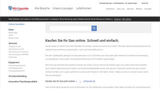 
                            8. Online bestellen | Technische Gase von Air Liquide in Deutschland