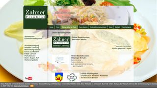
                            1. Online Bestellsystem Zahner Feinkost GmbH Freiburg