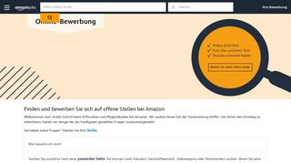 
                            7. Online-Bewerbung | Amazon.jobs