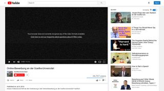 
                            8. Online-Bewerbung an der Goethe-Universität - YouTube