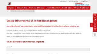 
                            10. Online-Bewerbung auf Immobilienangebote - Landeshauptstadt ...