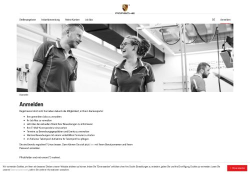 
                            3. Online Bewerbung - Dr. Ing. hc F. Porsche AG
