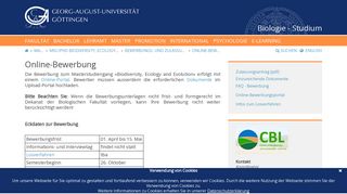 
                            10. Online-Bewerbung - Georg-August-Universität Göttingen