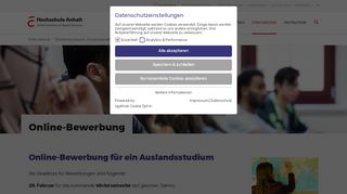 
                            3. Online Bewerbung | Hochschule Anhalt