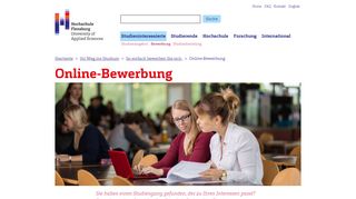 
                            2. Online-Bewerbung | Hochschule Flensburg