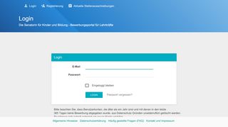 
                            11. Online Bewerbung - Login