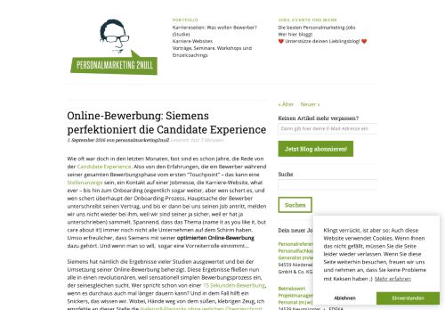 
                            11. Online-Bewerbung: Siemens perfektioniert die Candidate Experience