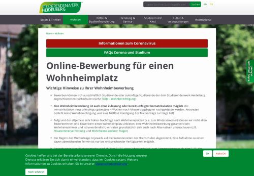 
                            11. Online-Bewerbung - Studierendenwerk Heidelberg - Uni Heidelberg
