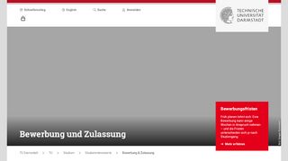 
                            4. Online-Bewerbung – Technische Universität Darmstadt