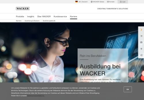 
                            4. Online-Bewerbung - Wacker Chemie AG