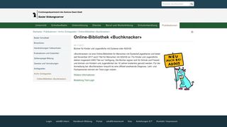 
                            6. Online-Bibliothek «Buchknacker» — Willkommen beim Basler ...