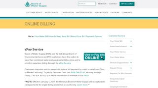 
                            12. Online Billing - Board of Water Supply