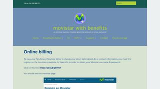 
                            5. Online billing – movistar with benefits