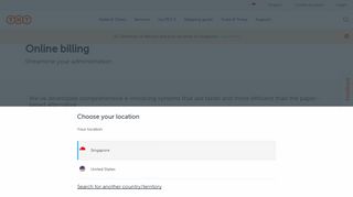 
                            5. Online Billing | TNT Singapore - TNT Express