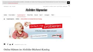 
                            6. Online blättern im Alsfelder Bücherei-Katalog | Alsfelder Allgemeine ...