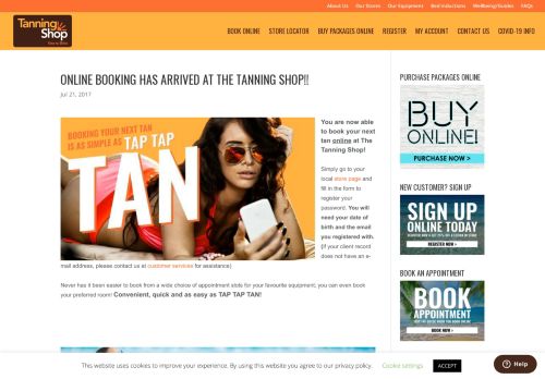 
                            3. Online Booking Has Arrived at The Tanning Shop!! | The Tanning Shop