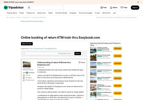 
                            9. Online booking of return KTM train thru Easybook.com - Penang ...
