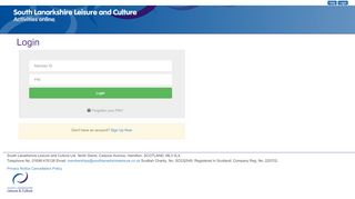 
                            2. Online booking with South Lanarkshire Leisure and Culture