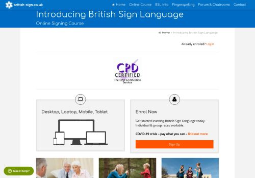 
                            6. Online British Sign Language Course - Learn BSL Today