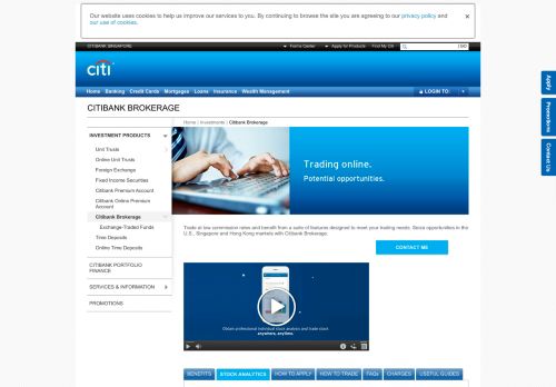 
                            1. Online Brokerage Account - Trading Account - Citibank Singapore