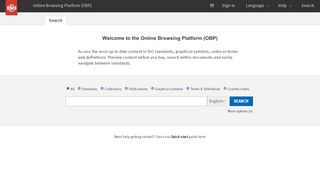 
                            6. Online Browsing Platform (OBP) - ISO