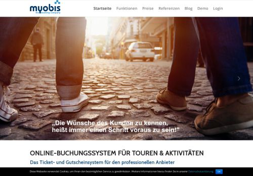 
                            2. Online-Buchungssystem für Touren, Aktivitäten, Kurse I Myobis