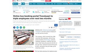 
                            13. Online bus booking portal Travelyaari to triple employees over next ...