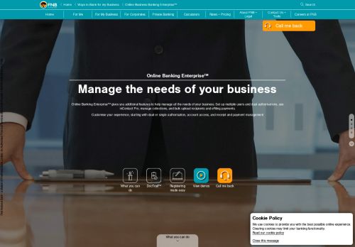 
                            12. Online Business Banking Enterprise - Banking Channels - FNB