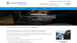 
                            4. Online Business Banking | NJ & NY Online Banking | ConnectOne