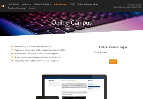 
                            1. Online-Campus | HOFA-College