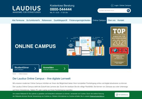
                            2. Online Campus - Laudius - Laudius Fernstudium