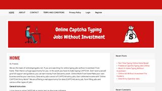 
                            4. Online Captcha Typing Jobs Without Investment