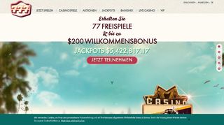 
                            1. Online Casino | 777 Casino | 77 FREE Spins - Ohne Einzahlung