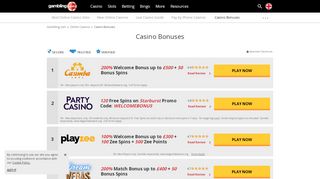 
                            6. Online Casino Bonuses - Top UK Casino Sign Up Offers 2019