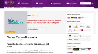 
                            7. Online Casino Karamba | Lees meer over dit top Online Casino