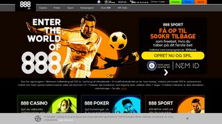 
                            5. Online Casino, Poker og Sportsbetting hos 888.dk™ | Official