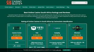 
                            7. Online Casino SA | Top 10 Real Money Casino SA 2019
