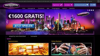
                            2. Online Casino-Spiele - Heute mit €1600 GRATIS ... - JackpotCity Casino