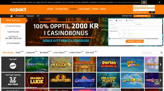 
                            3. Online Casino | Spill Casino, Roulette, Blackjack & Slots - Expekt