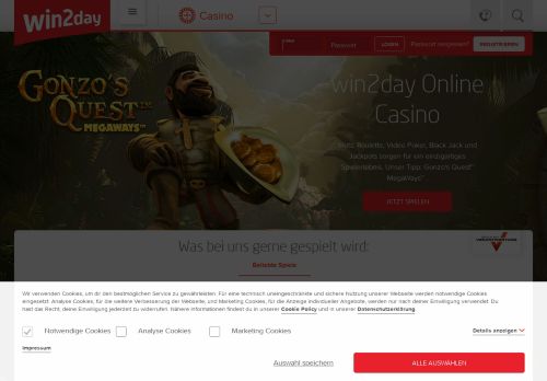 
                            8. Online Casino und Live Casino Online | win2day