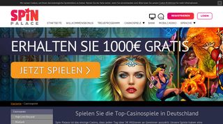 
                            3. Online Casinospiele im Spin Palace mit einem 1.000€ Bonus!