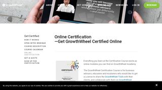 
                            8. Online Certification — GrowthWheel