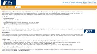 
                            13. Online CFA Sample and Mock Exam Site - TesTrac Online